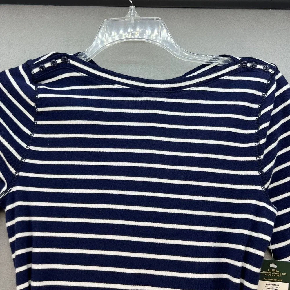 NWT LRL Lauren Jeans Co Women's Dress Striped - Picture 11 of 13